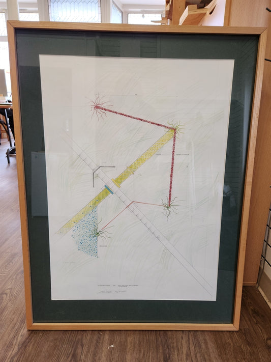 Intersections by Stephen Hogbin, 1985 - 30 x 40 inches